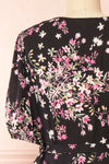 Gladenbach Floral High Low Wrap Dress | Boutique 1861 back close-up