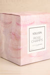 Glass Candle Rose Champs | Voluspa | La Petite Garçonne box close-up