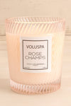 Glass Candle Rose Champs | Voluspa | La Petite Garçonne  front close-up