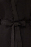 Glione Black Knit Cardigan w/ Belt | La petite garçonne  details