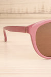 Gluck Pink Wayfarer Sunglasses side close-up | La Petite Garçonne