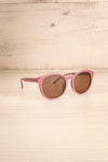 Gluck Pink Wayfarer Sunglasses side view | La Petite Garçonne
