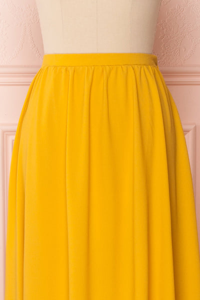 Glykeria Sun Golden Yellow Chiffon Maxi Skirt | Boutique 1861 2