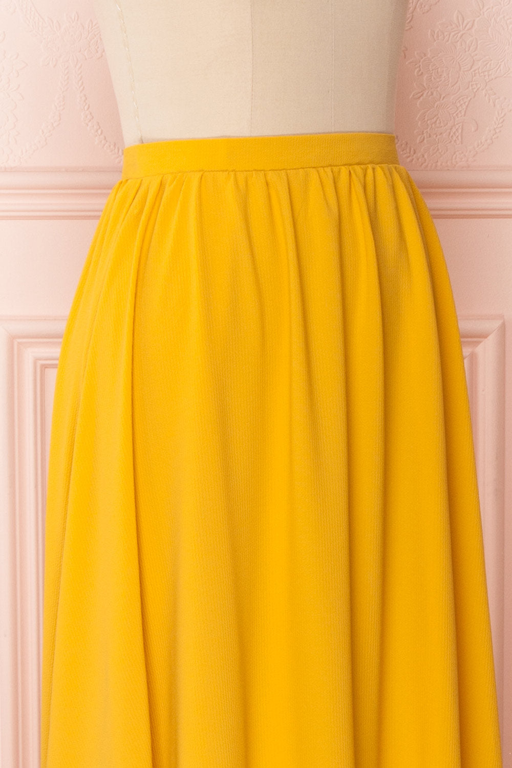 Glykeria Sun Golden Yellow Chiffon Maxi Skirt | Boutique 1861 4