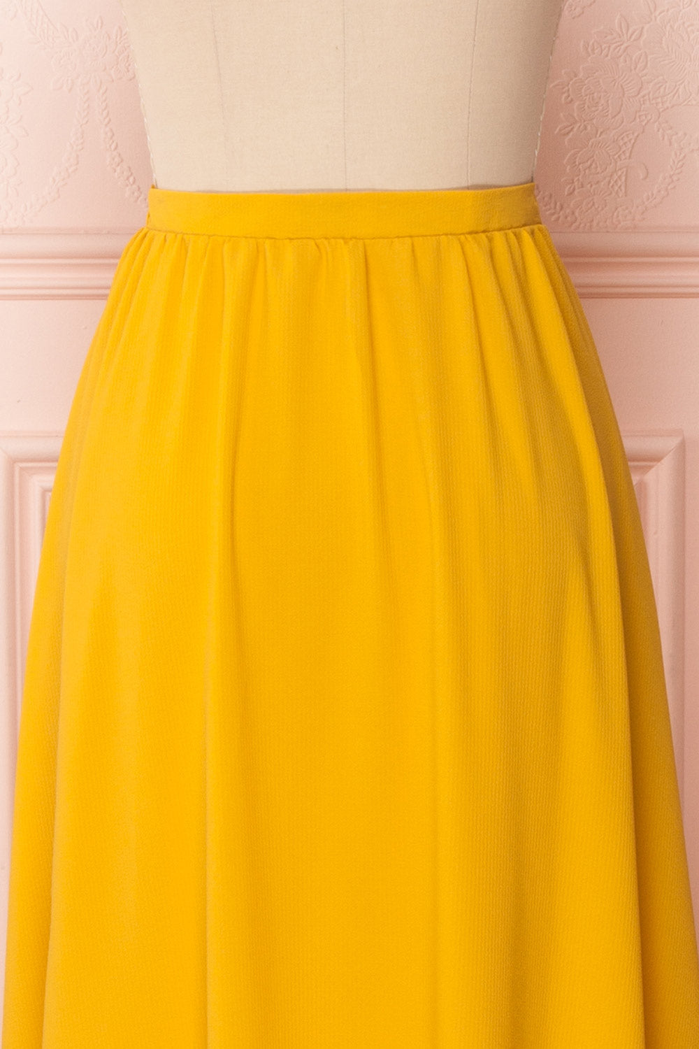 Glykeria Sun Golden Yellow Chiffon Maxi Skirt | Boutique 1861 6