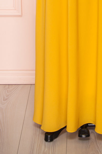 Glykeria Sun Golden Yellow Chiffon Maxi Skirt | Boutique 1861 7