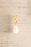Gniezno Or Golden & Pearl Pendant Earrings close-up | La Petite Garçonne
