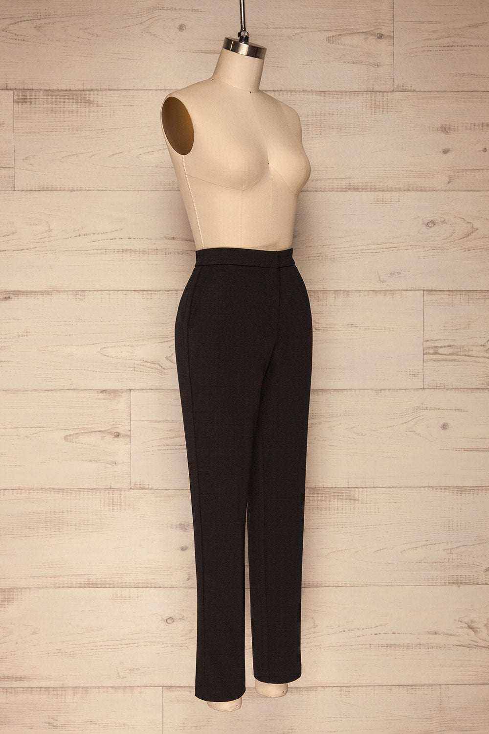 Godelieve Black Pants | Pantalon | La Petite Garçonne side view