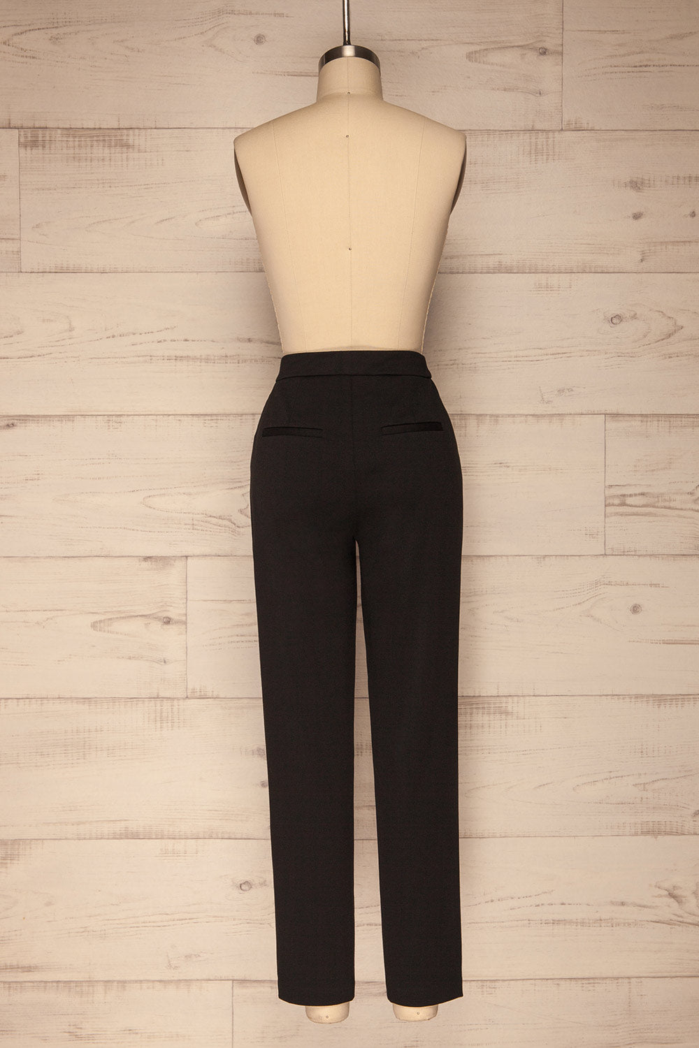 Godelieve Black Pants | Pantalon | La Petite Garçonne back view