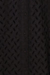 Goja Black Lace Short Sleeve Midi Dress | Boutique 1861 fabric