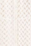 Goja White Lace Short Sleeve Midi Dress | Boutique 1861 fabric