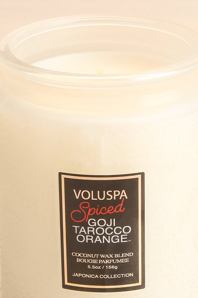 Medium Jar Candle Goji Torocco Orange | La petite garçonne open close-up