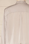 Golfo Striped Wrap Bodysuit w/ Long Sleeves | La petite garçonne back close-up