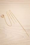 Gothique Gold Asymmetric Long Chain Earrings | La petite garçonne