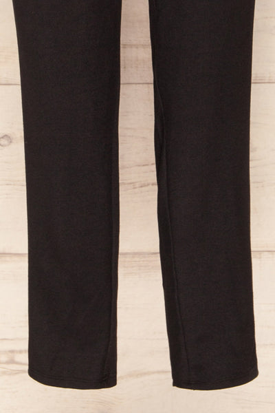 Gouveia Black Long Sleeve V-Neck Jumpsuit | La petite garçonne bottom