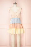 Gowri Multicolored Layered Romper w/ Ruffles | Boutique 1861 front view