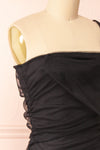 Graatsia Black Tulle Midi Dress | Boutique 1861 side close-up
