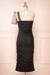 Graatsia Black Tulle Midi Dress | Boutique 1861 back view