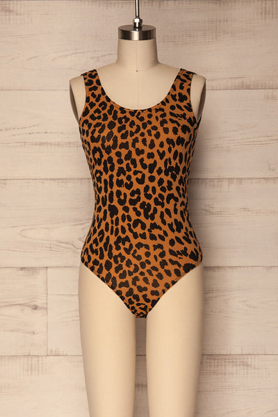 Grajewo Leopard Print Basic Bodysuit | La Petite Garçonne 1