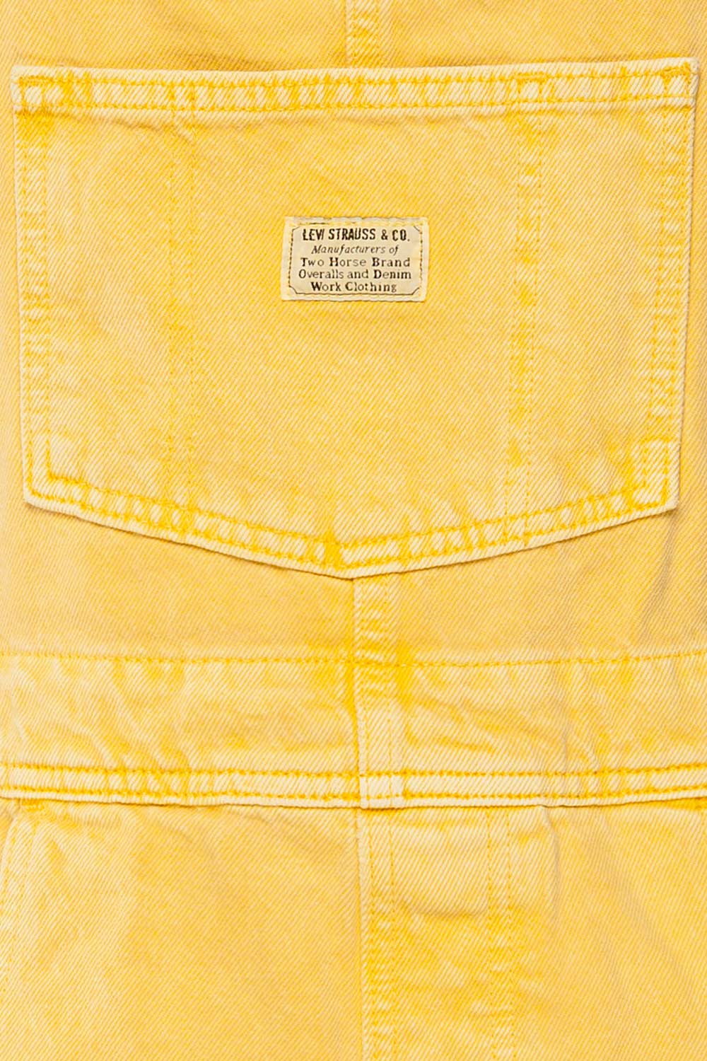Gramenet Yellow Denim Overall | La petite garçonne fabric