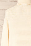 Granby Ivory Knit Turtleneck Sweater | La petite garçonne back close-up