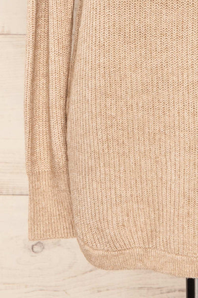 Granby Taupe Knit Turtleneck Sweater | La petite garçonne bottom