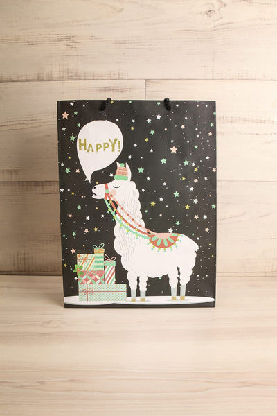 Sac Happy Lama Llama Paper Gift Bag | La petite garçonne large