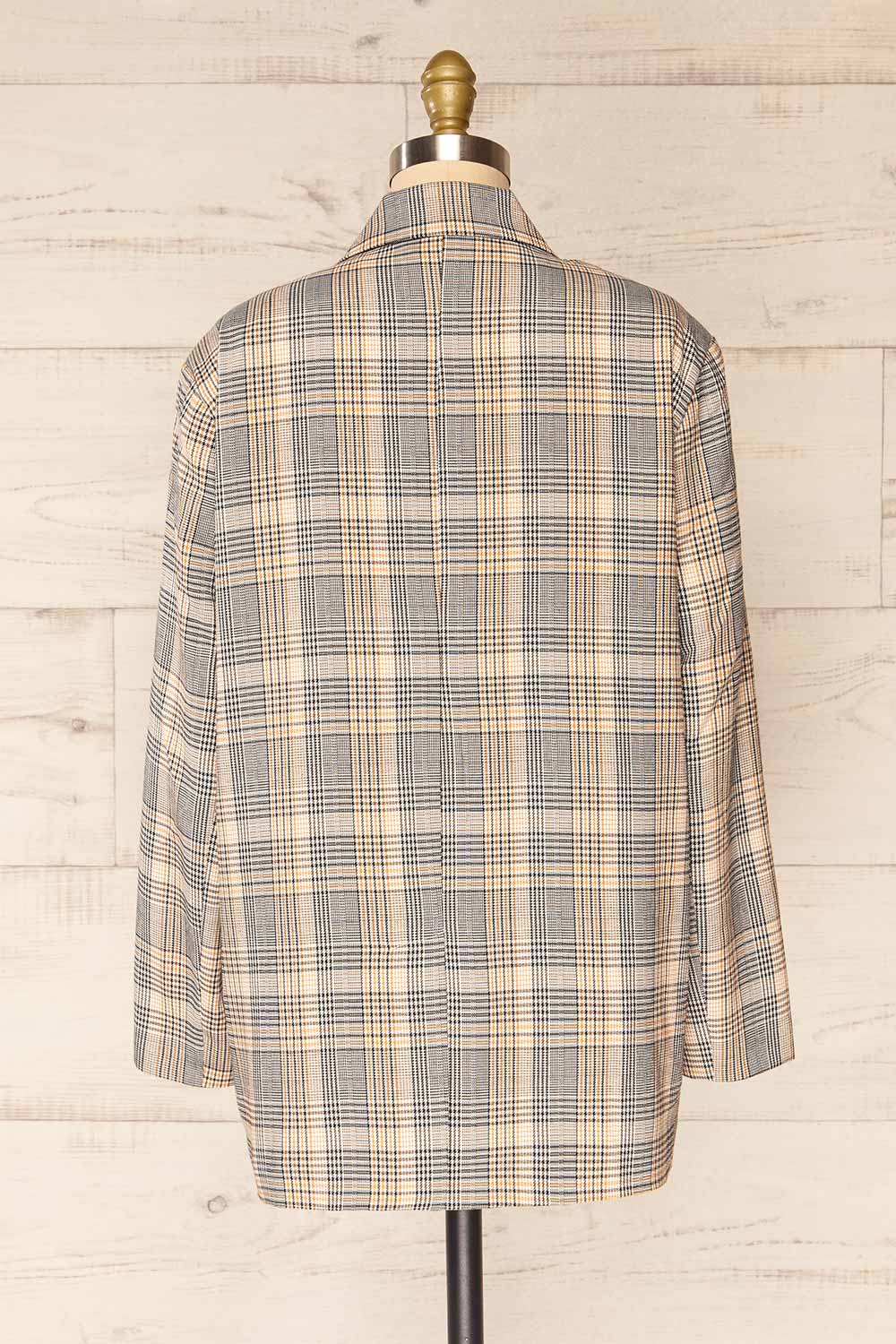 Groenlo Oversized Tartan Blazer | La petite garçonne back view