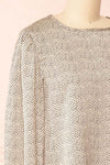 Gruja Patterned Puff Sleeve Top | Boutique 1861 side close-up