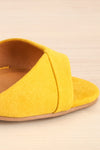 Gryfow Mustard Yellow Wedge Heeled Sandals | La Petite Garçonne