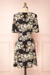 Guadalupe Black Short Floral Dress | Boutique 1861 back view