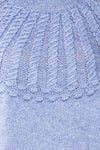 Guango Blue Knitted Sweater | La petite garçonne fabric