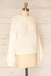 Guango Cream Knitted Sweater | La petite garçonne  side view