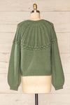 Guango Green Knitted Sweater | La petite garçonne  back view