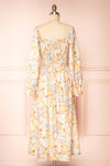 Guerline  Long Sleeve Floral Midi Dress | Boutique 1861 back view