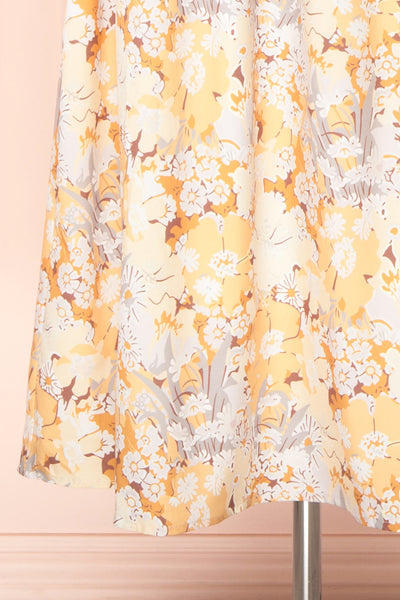 Guerline  Long Sleeve Floral Midi Dress | Boutique 1861 bottom