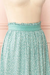 Gunda Sage Floral Midi Skirt | Boutique 1861 side close up
