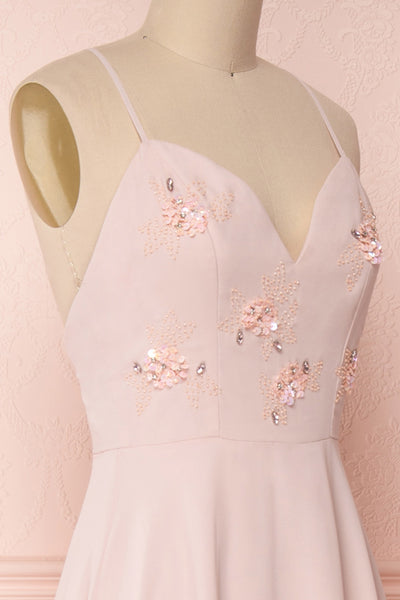 Gurito Blush | Pink Chiffon Gown