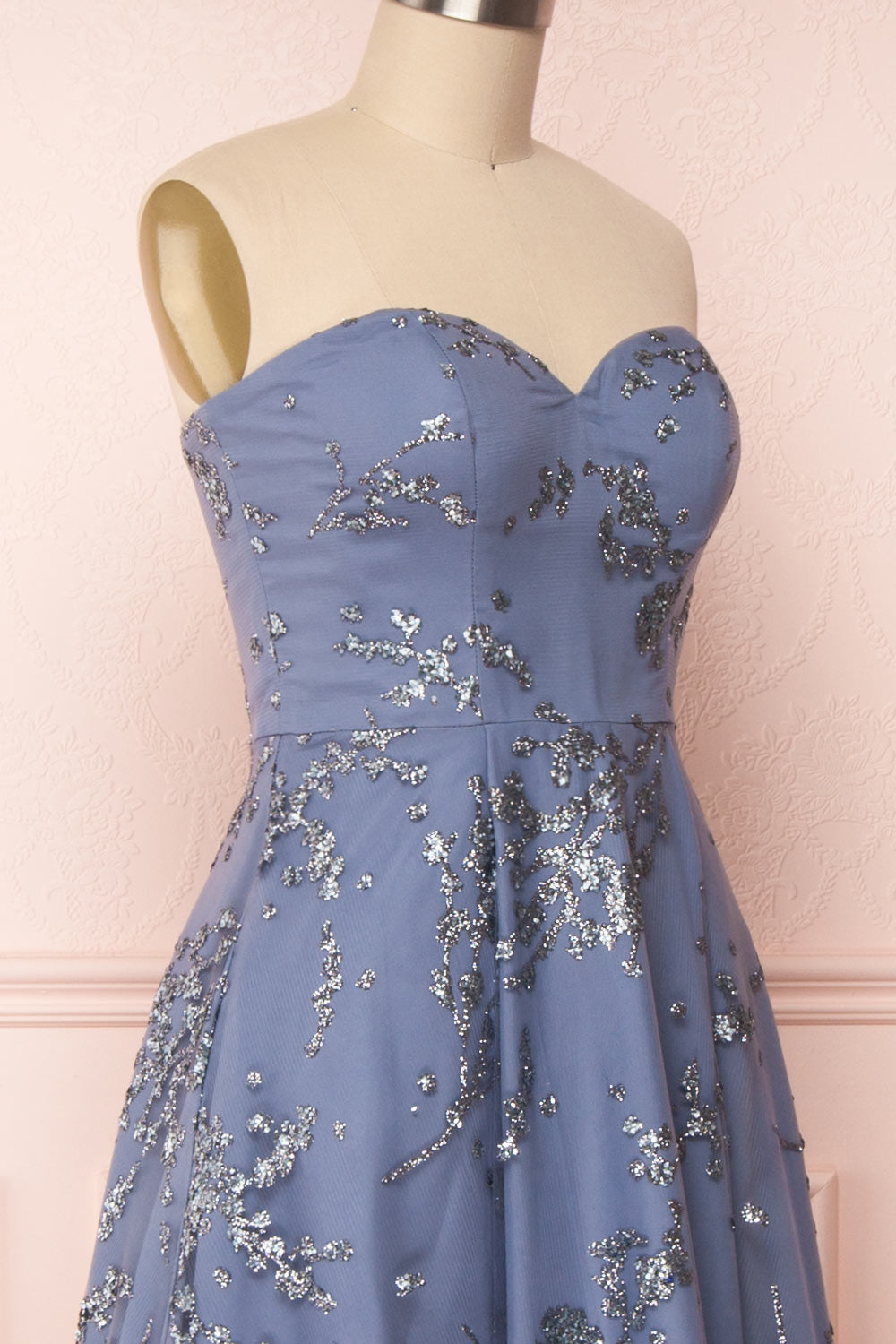 Gustavia | Robe Bleue Scintillante