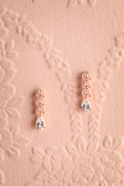 Gwyneth Rosegold Pendant Earrings | Boutique 1861