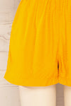 Gysele Mustard High-Waisted Paperbag Shorts | La petite garçonne bottom