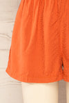 Gysele Orange High-Waisted Shorts with Pockets | La petite garçonne bottom