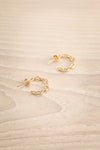 Halesowen Gold Chain Link Hoop Earrings | La Petite Garçonne