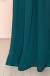 Haley Emerald Deep V-Neck Chiffon Maxi Dress | Boutique 1861 bottom