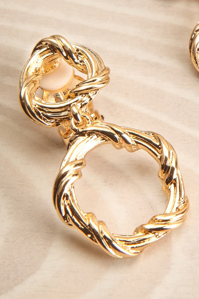 Hamamélis | Gold Pendant Earrings