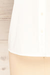Haneul White Puffy Sleeves Buttoned Blouse | La petite garçonne bottom