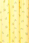 Hapi Yellow Floral Midi Dress | Boutique 1861 fabric