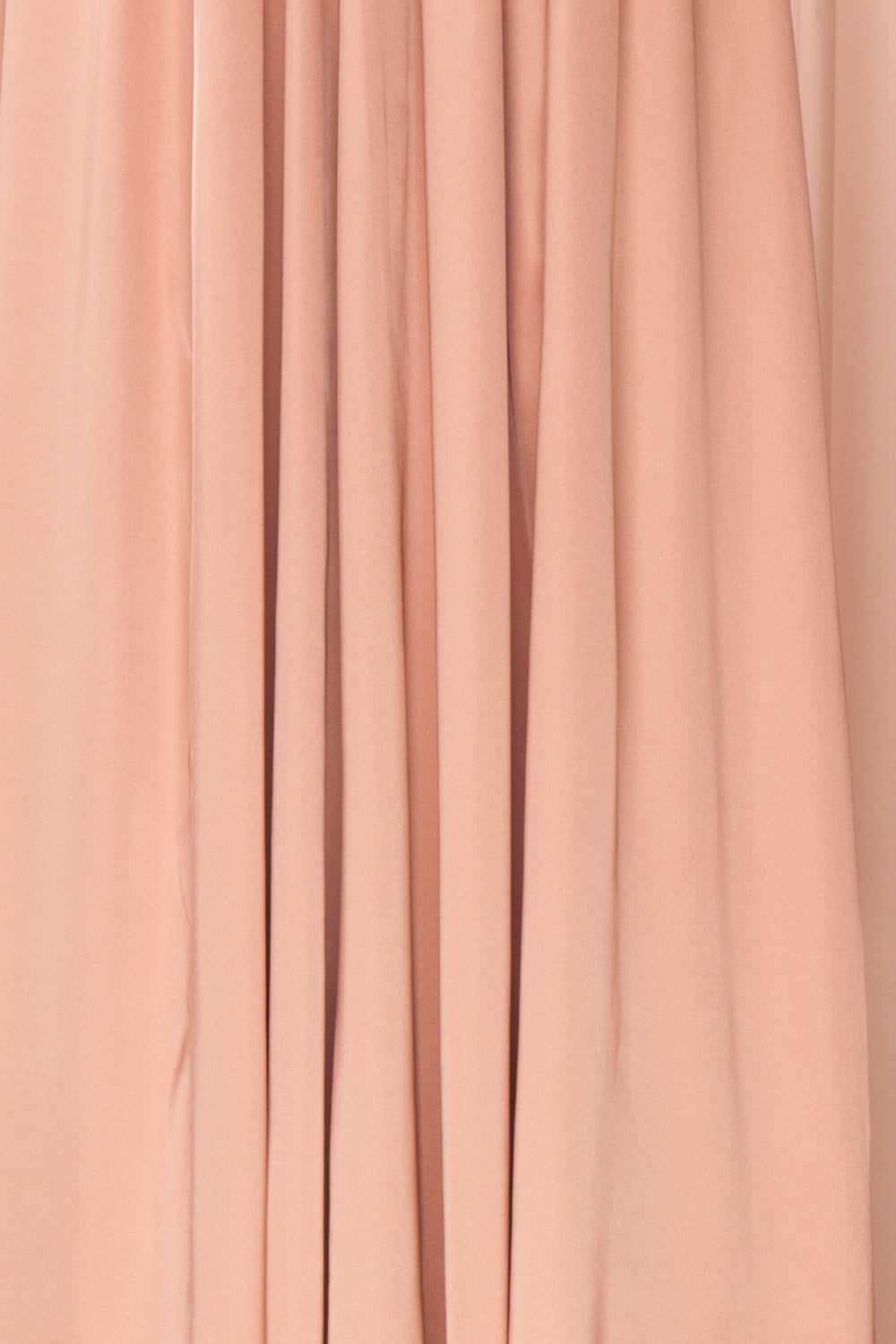 Harini Blush Pink Silky Gown with Plunging Neckline | FABRIC DETAIL | Boutique 1861