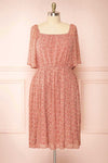 Hateya Plus Size Short Sleeve Floral Midi Dress | Boutique 1861