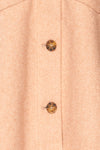 Hazel Pink Oversized Felt Shacket w/ Pockets | La petite garçonne fabric